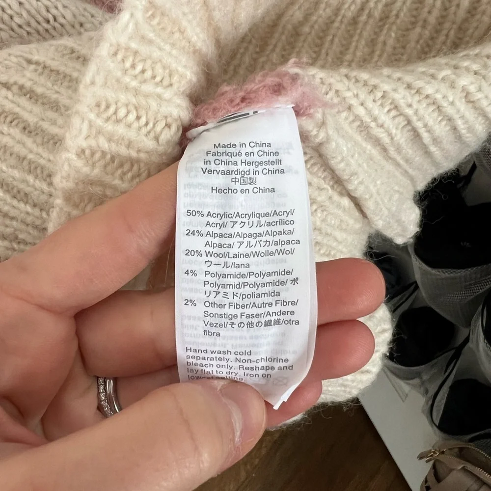 J. Crew Slouchy colorblock tunic sweater